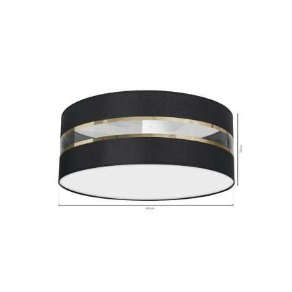 Ceiling light ULTIMO 2xE27/60W/230V black
