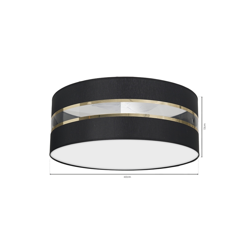 Ceiling light ULTIMO 2xE27/60W/230V black