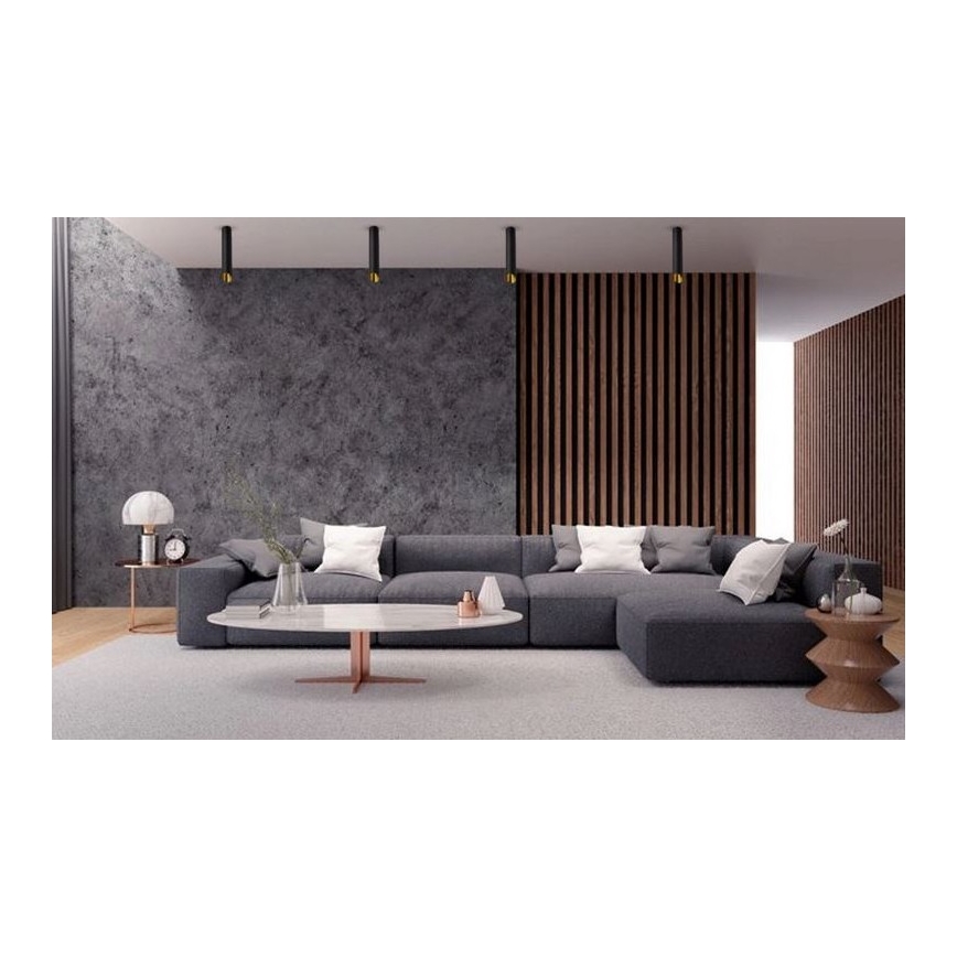 Ceiling light VALDA 1xGU10/60W/230V black