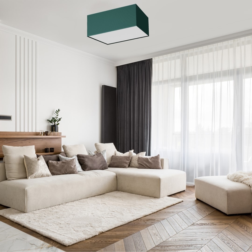 Ceiling light VERDE 2xE27/60W/230V 40x40 cm green
