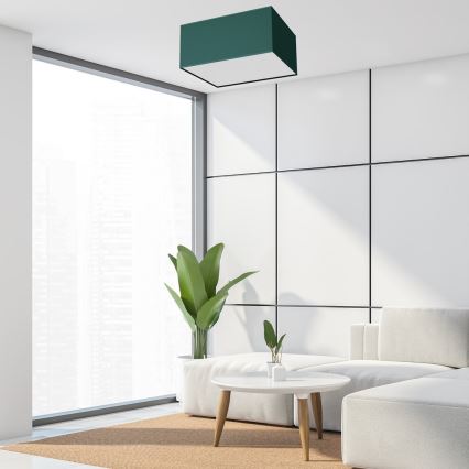 Ceiling light VERDE 2xE27/60W/230V 40x40 cm green
