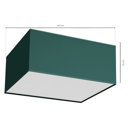 Ceiling light VERDE 2xE27/60W/230V 40x40 cm green