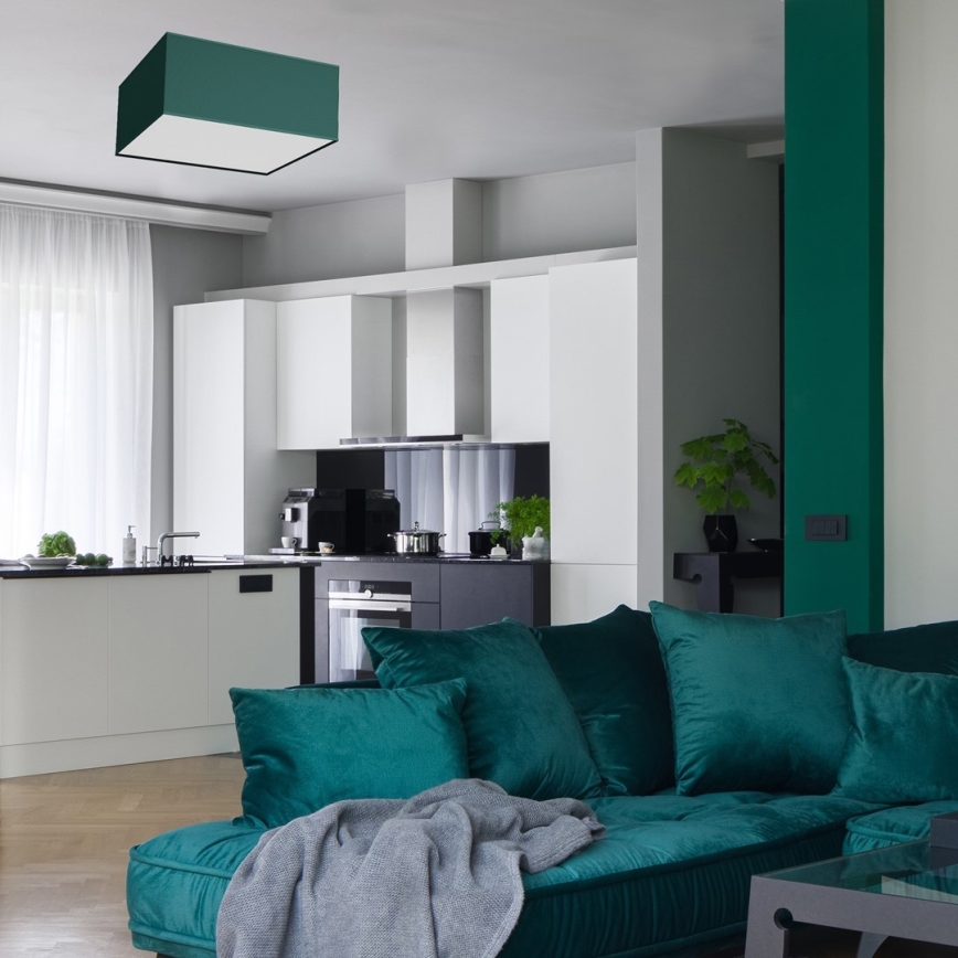 Ceiling light VERDE 3xE27/60W/230V 50x50 cm green