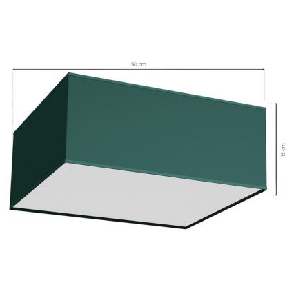 Ceiling light VERDE 3xE27/60W/230V 50x50 cm green