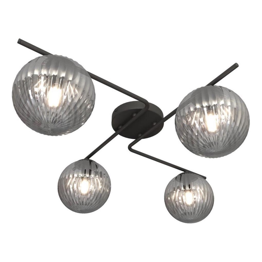 Ceiling light VESPA 4xE14/10W/230V black/grey