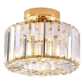 Ceiling light VETRO 1xE27/15W/230V Ø 24.5 cm gold