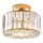 Ceiling light VETRO 1xE27/15W/230V Ø 24.5 cm gold