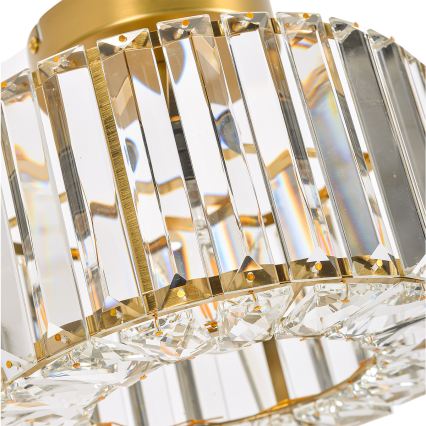 Ceiling light VETRO 1xE27/15W/230V Ø 24.5 cm gold