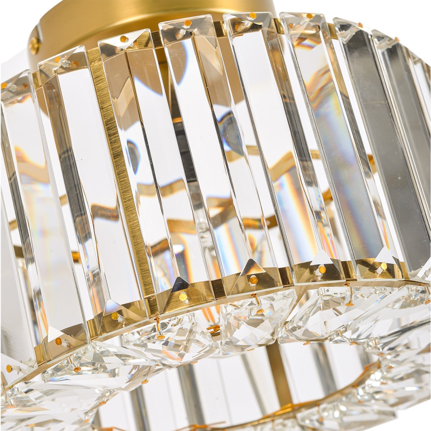 Ceiling light VETRO 1xE27/15W/230V Ø 24.5 cm gold