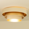 Ceiling light WENTA 1xE27/60W/230V Ø 50 cm beige/gold