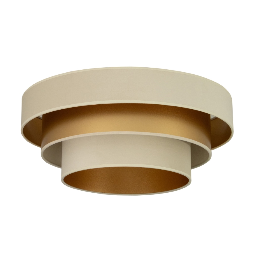 Ceiling light WENTA 1xE27/60W/230V Ø 50 cm beige/gold
