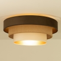 Ceiling light WENTA 1xE27/60W/230V Ø 50 cm brown/jute/beige