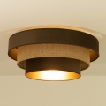 Ceiling light WENTA 1xE27/60W/230V Ø 50 cm brown/jute