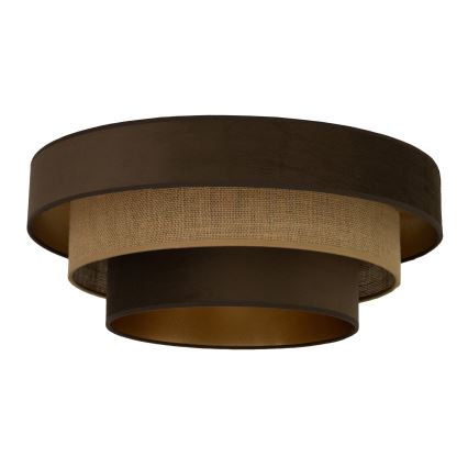 Ceiling light WENTA 1xE27/60W/230V Ø 50 cm brown/jute