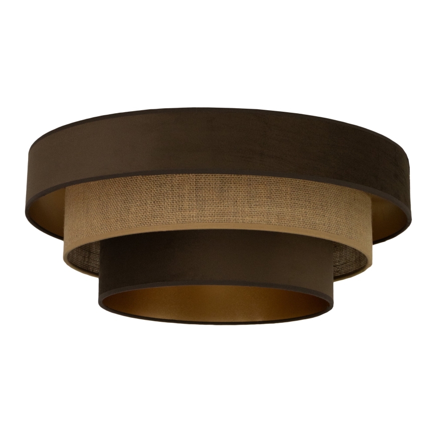 Ceiling light WENTA 1xE27/60W/230V Ø 50 cm brown/jute