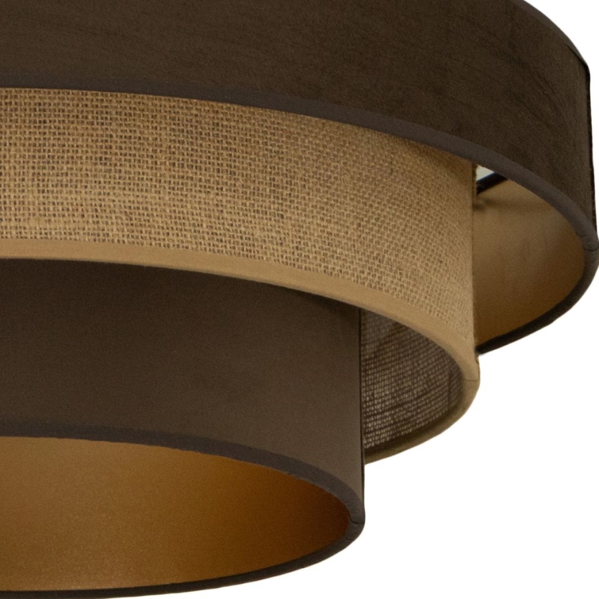 Ceiling light WENTA 1xE27/60W/230V Ø 50 cm brown/jute