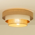 Ceiling light WENTA 1xE27/60W/230V Ø 50 cm jute/beige