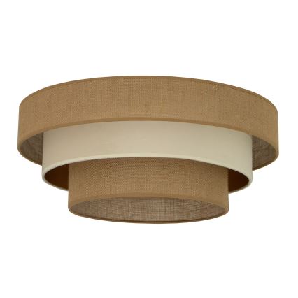 Ceiling light WENTA 1xE27/60W/230V Ø 50 cm jute/beige