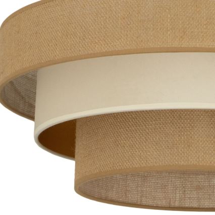 Ceiling light WENTA 1xE27/60W/230V Ø 50 cm jute/beige