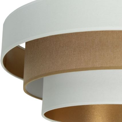 Ceiling light WENTA 1xE27/60W/230V Ø 50 cm white/brown