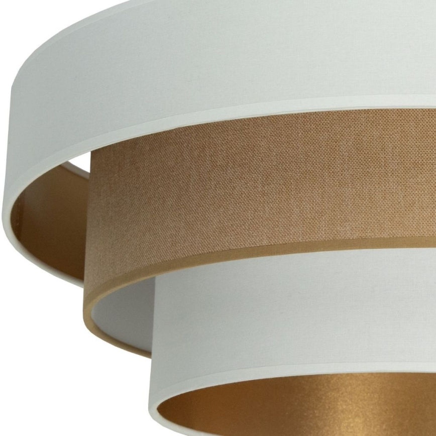 Ceiling light WENTA 1xE27/60W/230V Ø 50 cm white/brown