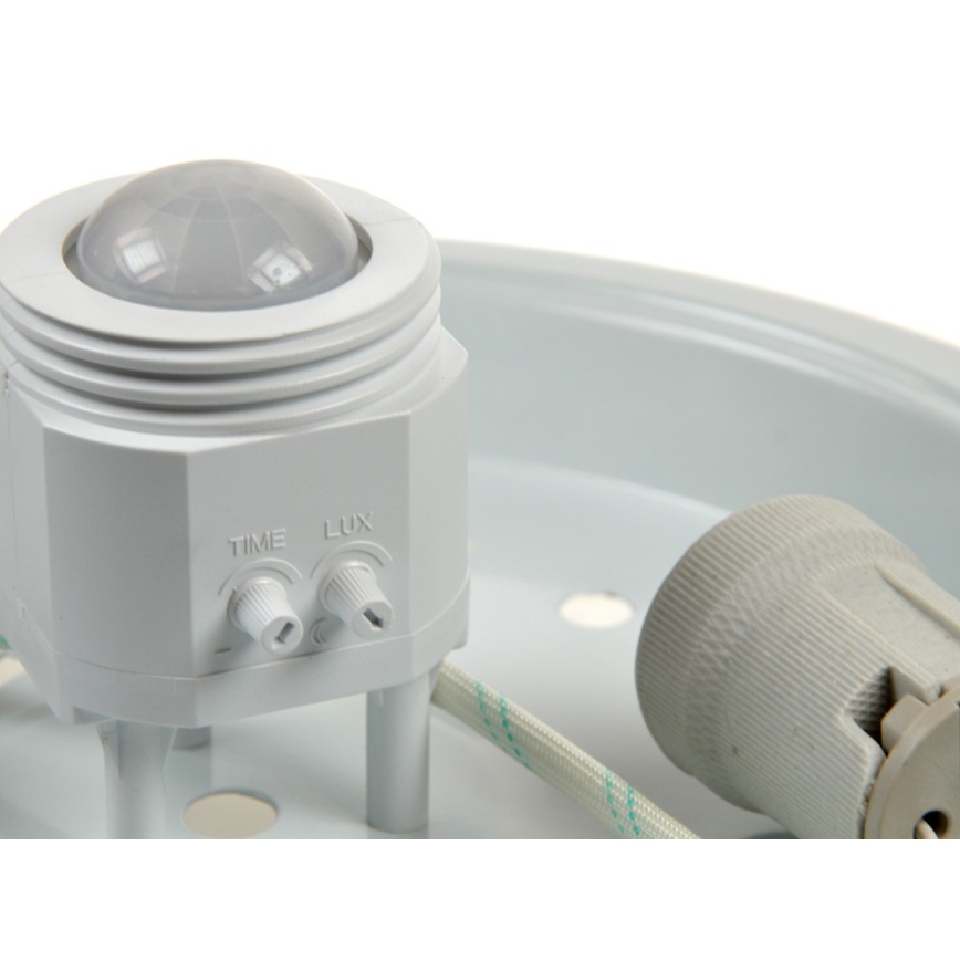 Ceiling light with a sensor PLAFON 2xE27/80W/230V