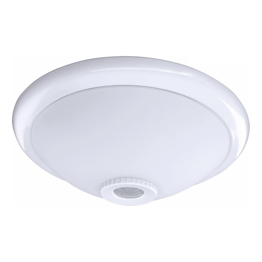 Ceiling light with motion and twilight sensor MANA 2xE27/40W/230V Ø 30 cm white