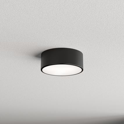 CLEO ceiling light with motion and dusk sensor, 1xE27/40W/230V, Ø 20 cm, black