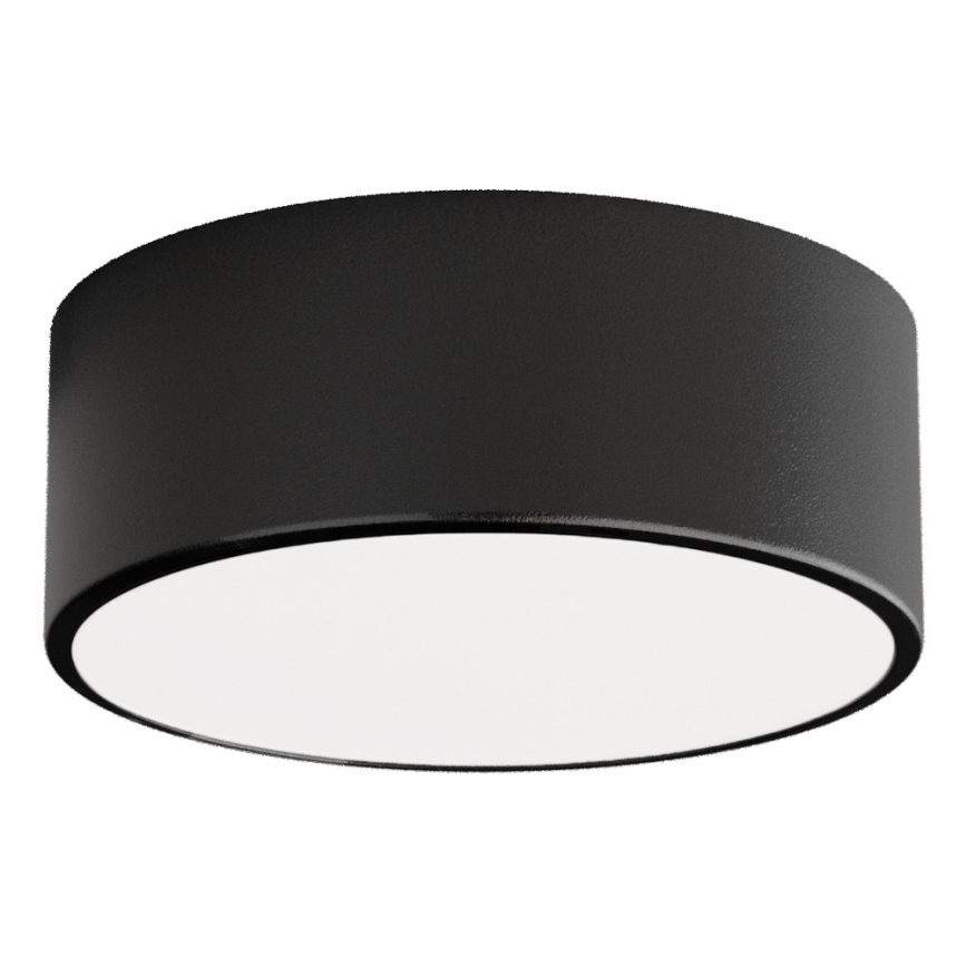 CLEO ceiling light with motion and dusk sensor, 1xE27/40W/230V, Ø 20 cm, black
