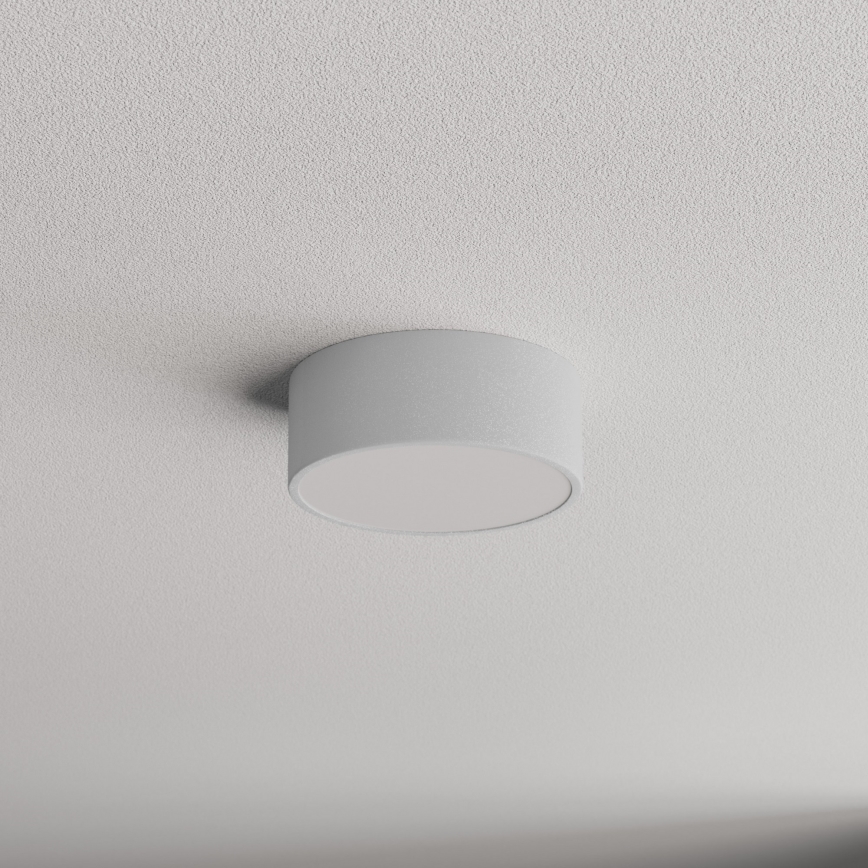 CLEO ceiling light with motion and dusk sensor, 1x E27/40W/230V, Ø 20 cm, grey