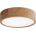 Ceiling light with sensor CLEO, 3× E27 / 24 W / 230 V, Ø 37.5 cm, Oak