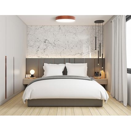 CLEO Ceiling Light with Motion and Dusk Sensors, 5xE27/24W/230V, Ø 60 cm, Copper