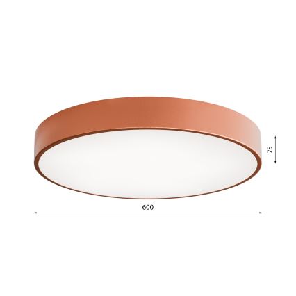 CLEO Ceiling Light with Motion and Dusk Sensors, 5xE27/24W/230V, Ø 60 cm, Copper