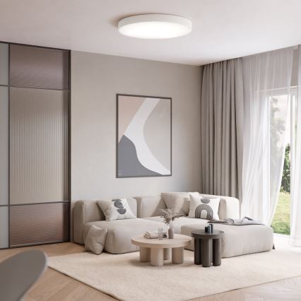 Ceiling light with motion and dusk sensor CLEO 5×E27/24W/230V Ø 60 cm white