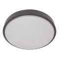 Ceiling light with sensor WILTON 2xE27/60W/230V, Ø 33 cm, anthracite