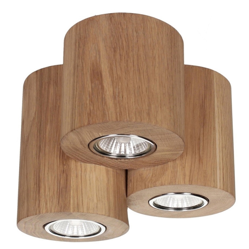 Ceiling light WOODDREAM 3xGU10/6W/230V oak