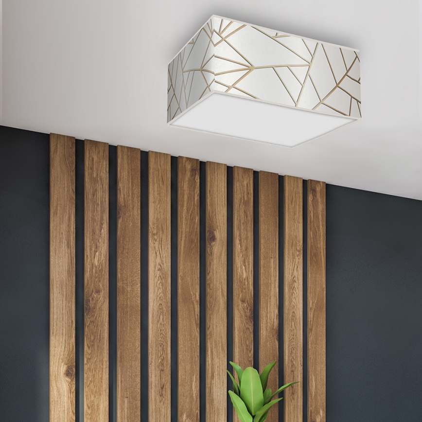 Ceiling light ZIGGY 2xE27/60W/230V white/gold