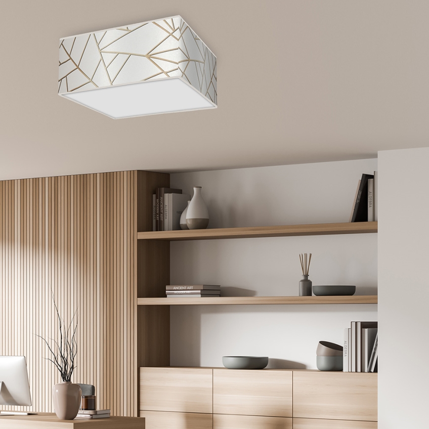 Ceiling light ZIGGY 2xE27/60W/230V white/gold