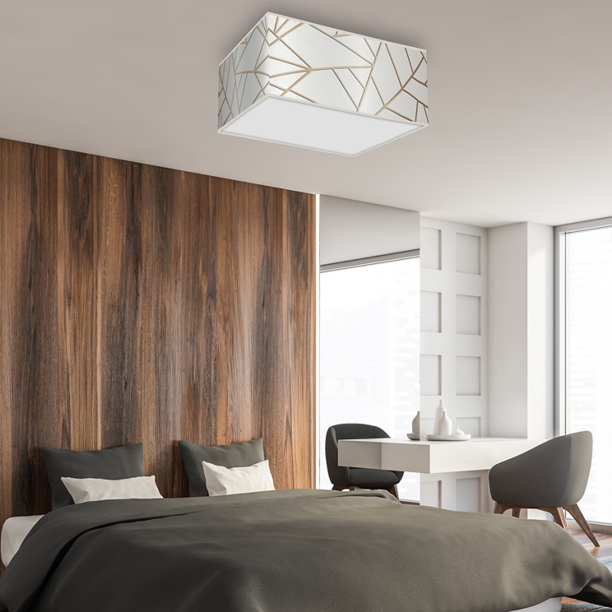 Ceiling light ZIGGY 2xE27/60W/230V white/gold