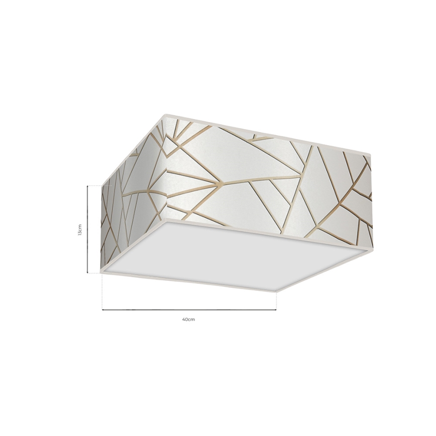 Ceiling light ZIGGY 2xE27/60W/230V white/gold