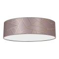 Ceiling light ZIGGY 3xE27/60W/230V pink/gold