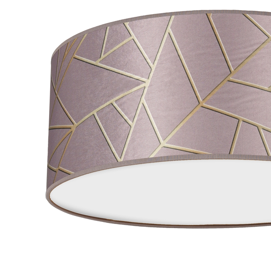 Ceiling light ZIGGY 3xE27/60W/230V pink/gold