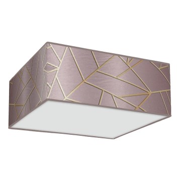 Ceiling light ZIGGY 3xE27/60W/230V pink/gold