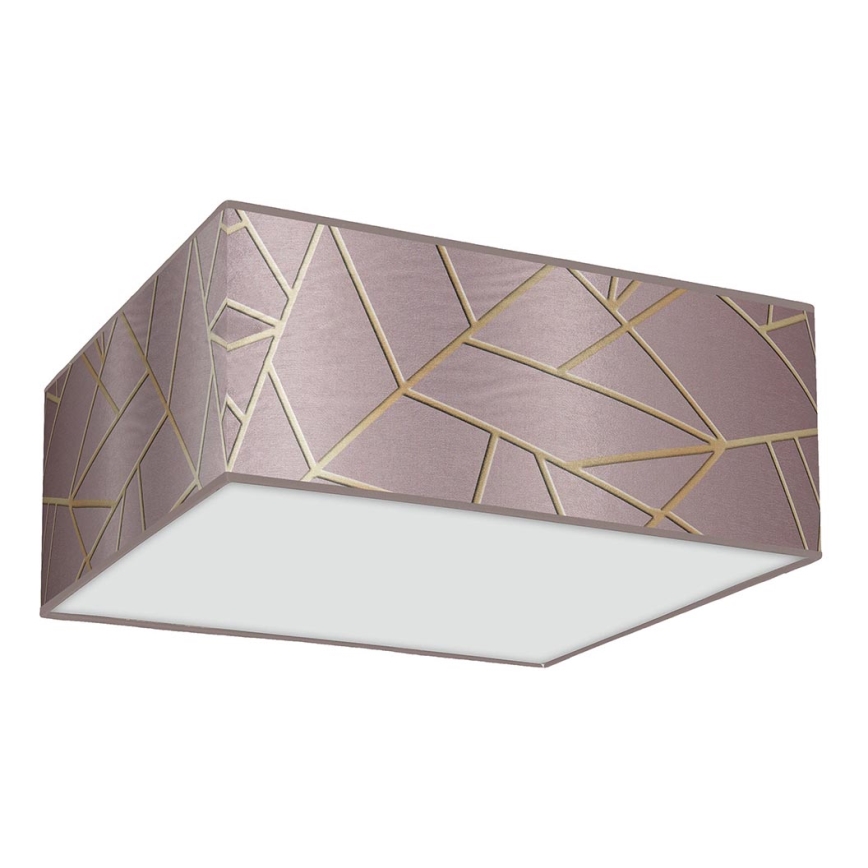 Ceiling light ZIGGY 3xE27/60W/230V pink/gold