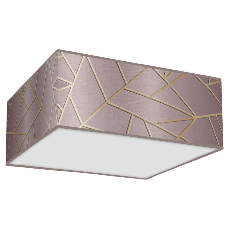 Ceiling light ZIGGY 3xE27/60W/230V pink/gold