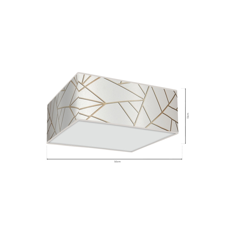 Ceiling light ZIGGY 3xE27/60W/230V white/gold