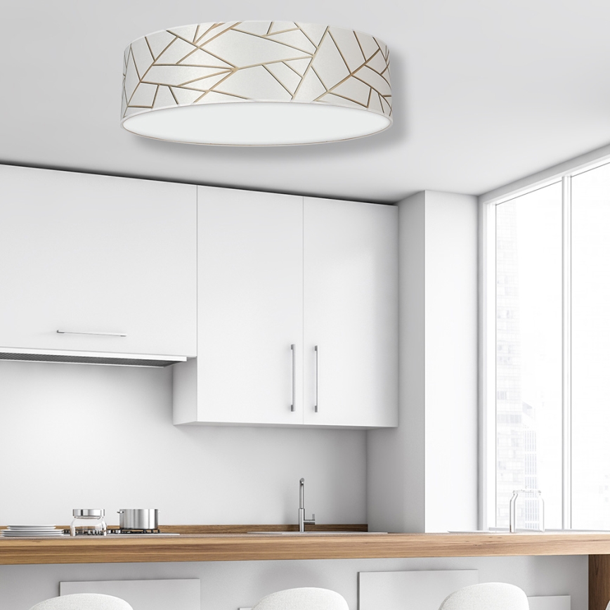 Ceiling light ZIGGY 3xE27/60W/230V white/gold