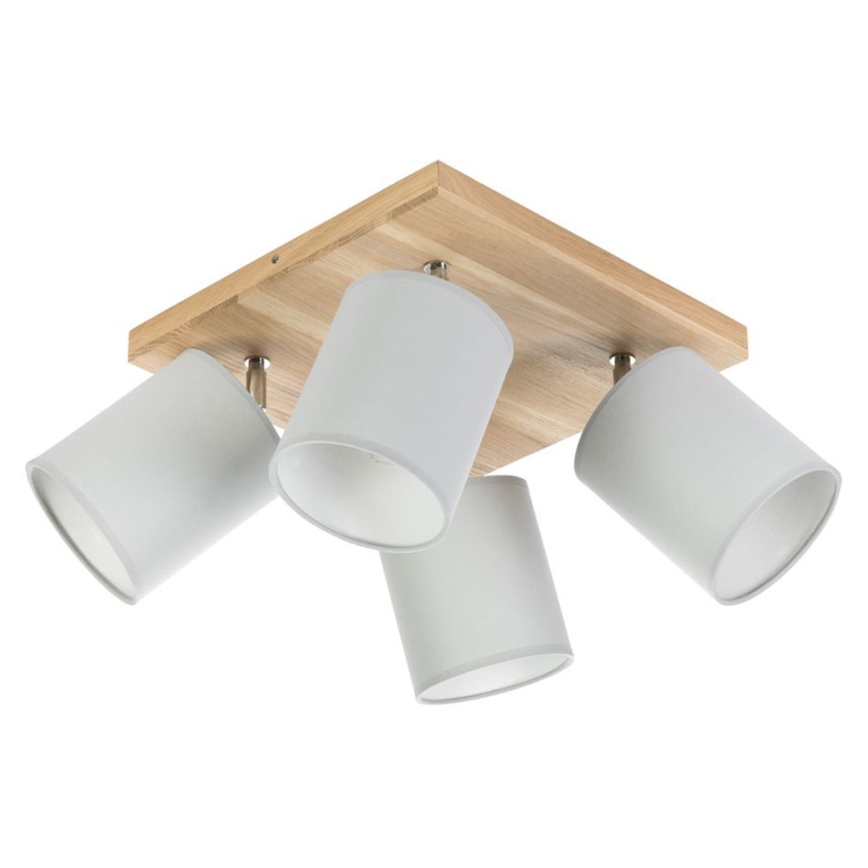 Ceiling spotlight APRILLIA 4xE27/25W/230V /grey pine