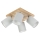 Ceiling spotlight APRILLIA 4xE27/25W/230V /grey pine