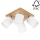 Ceiling spotlight APRILLIA 4xE27/25W/230V oak/white - FSC certified